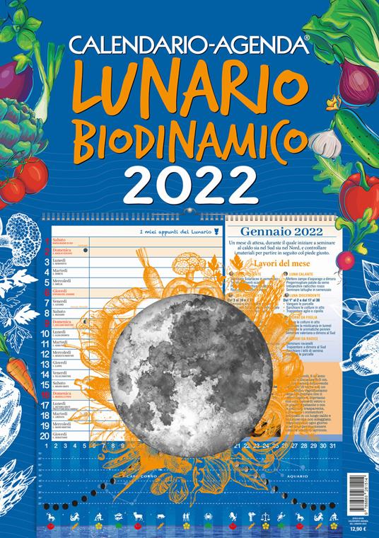 Lunario biodinamico. Calendario-agenda 2022 - copertina