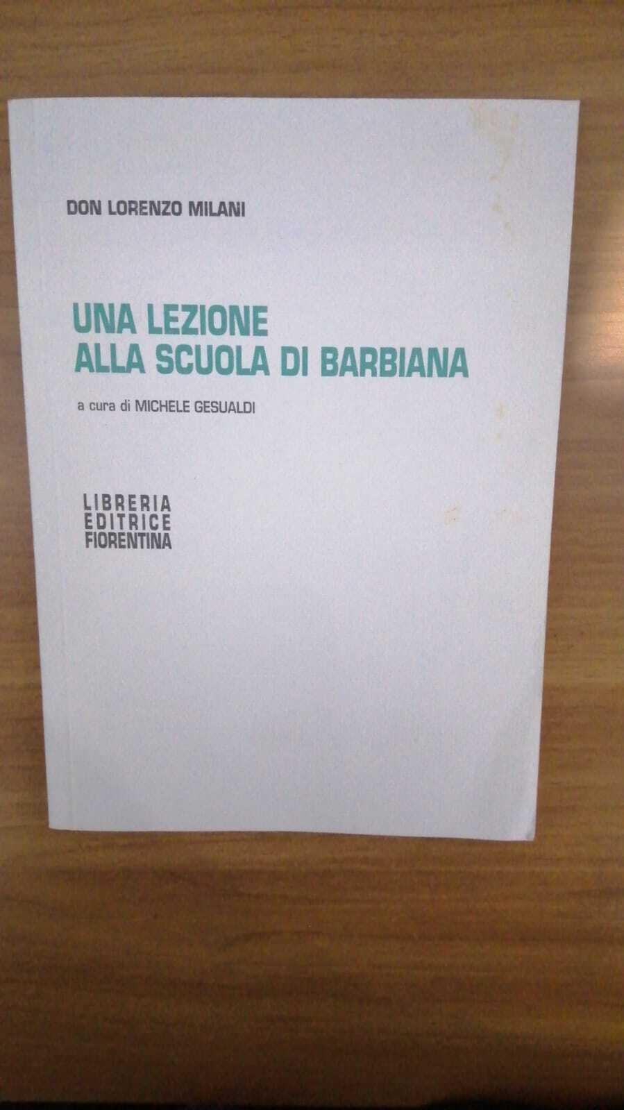 Una lezione alla scuola di Barbiana