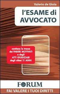 L'esame di avvocato - Valerio De Gioia - copertina