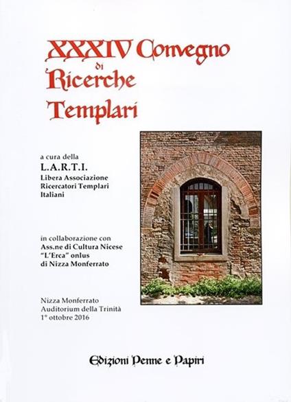 Atti del XXXIV Convegno di ricerche Templari - copertina