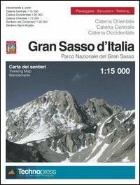 Gran Sasso d'Italia. Carta dei sentieri 1:15.000 - copertina