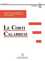 Le corti calabresi (2018). Vol. 1