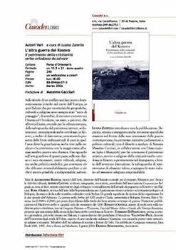 Libro L' altra guerra del Kosovo. Il patrimonio della cristianità serbo-ortodossa da salvare 