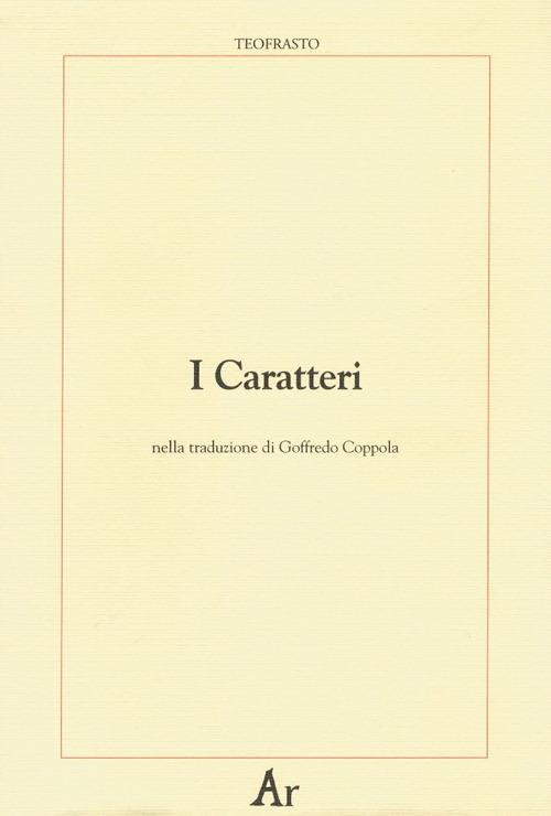 I caratteri - Teofrasto - copertina