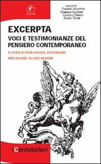 Excerpta. Voci e testimonianze del pensiero contemporaneo - copertina