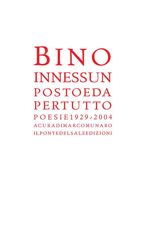In nessun posto e da per tutto - Bino Rebellato - copertina