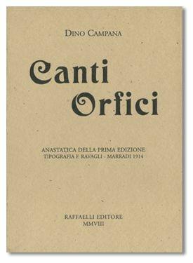 Canti orfici (rist. anast. 1914) - Dino Campana - copertina