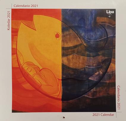 Calendario 2021 con le opere del centro Aletti - copertina