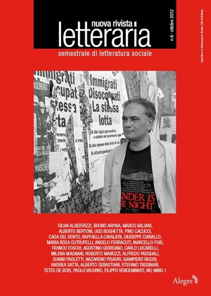 Nuova rivista letteraria (2012). Vol. 6 - copertina