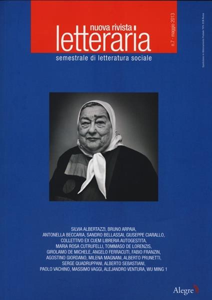 Nuova rivista letteraria (2013). Vol. 7 - copertina