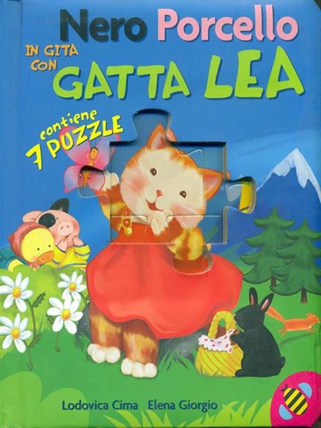 Nero Porcello in gita con Gatta Lea. Libro puzzle - Lodovica Cima,Elena Giorgio - copertina