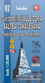 Carta della valle Dora Baltea canavesana