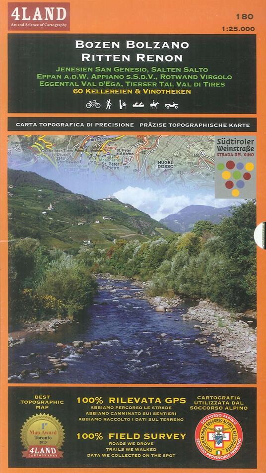 Bozen Bolzano - Ritten Renon. Jenesien San Genesio, Salten Salto, Eppan A.D.W. Appiano S.S.D.V., Rotwand Virgolo, Eggental Vel D'Ega, Tierser Tal Val di Tires.... Ediz. multilingue - Enrico Casolari,Remo Nardini - copertina
