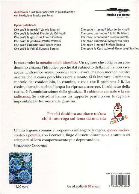 Che cos'è la legalità? Con CD Audio - Gherardo Colombo - 2