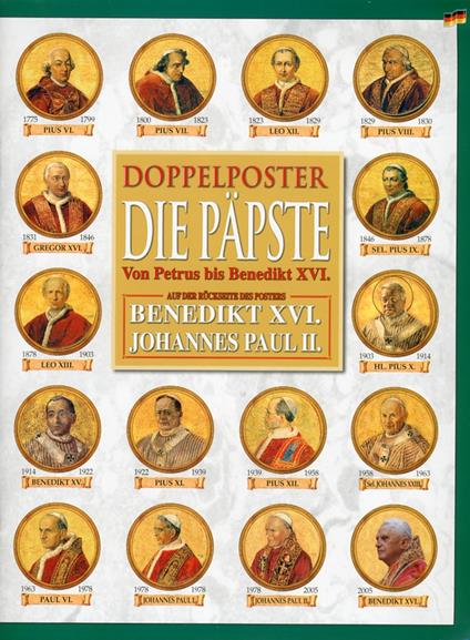 I papi. Il Vaticano. Brevi biografie dei sommi pontefici. Ediz. tedesca - copertina