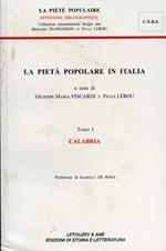 La pietà popolare in Italia. Vol. 1: Calabria