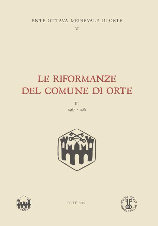 Le riformanze del comune di Orte. Vol. 3: (1467-1481). - copertina