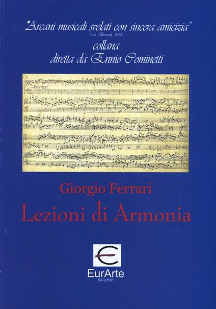 Lezioni di armonia - Giorgio Ferrari - copertina