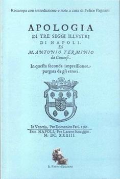 Libro Apologia di tre seggi illustri di Napoli Antonio Terminio