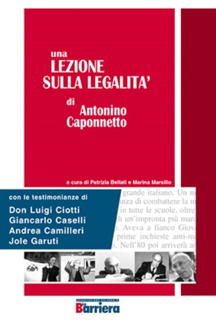 Una lezione sulla legalità di Antonino Caponnetto - Antonino Caponnetto - copertina