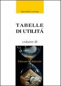 Finezze e durezze. Tabelle di utilità - Giovanni Lomma - copertina