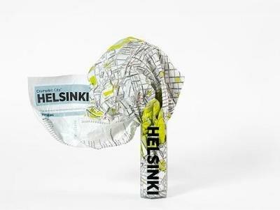Mappa Crumpled City Map Helsinki
