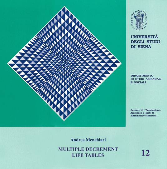 Multiple decrement life tables - Andrea Menchiari - copertina