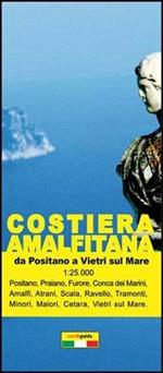 Costiera amalfitana. Mappa turistica della costiera amalfitana