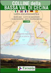 Carta escursionistica delle colline della Bassa Val di Cecina. Ediz. multilingue - copertina