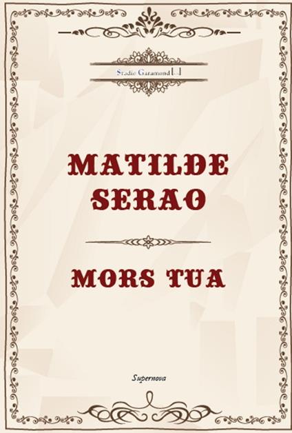 Mors tua - Matilde Serao - copertina