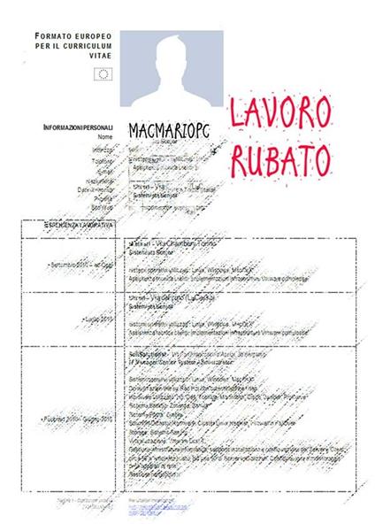 Lavoro rubato - copertina