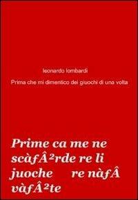 Prime ca me ne scòrde re li juoche re nà vòte - Leonardo Lombardi - copertina