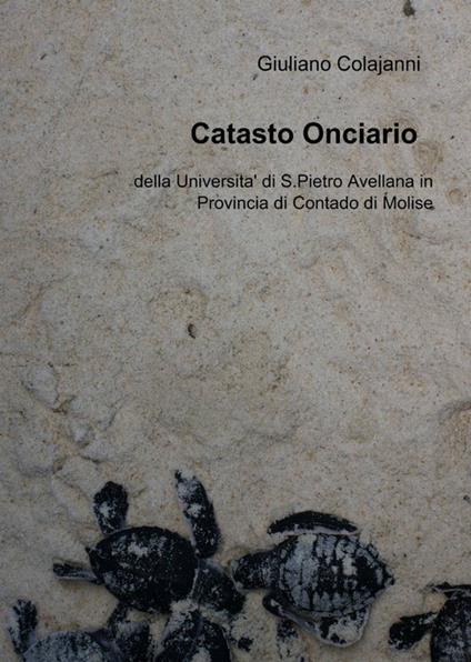 Catasto onciario - Giuliano Colajanni - copertina