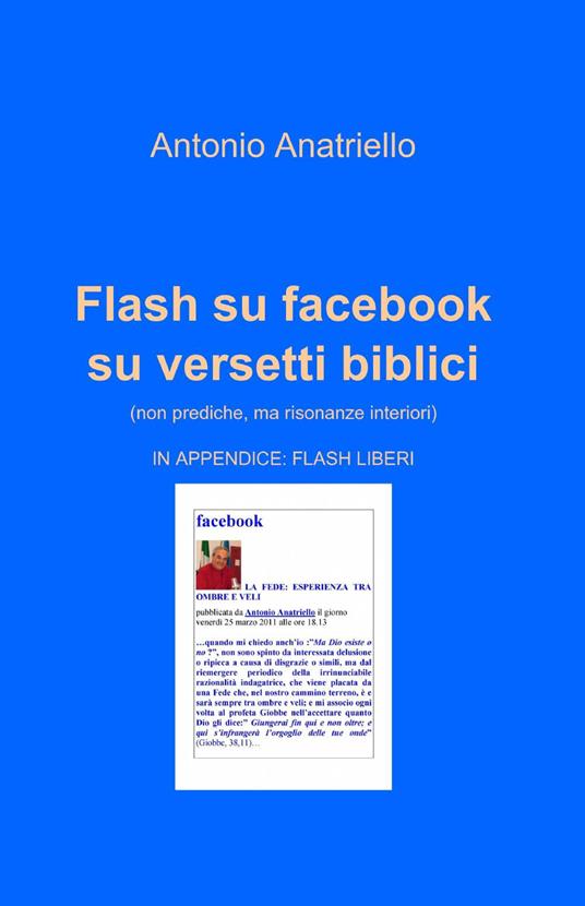 Flash su facebook su versetti biblici - Antonio Anatriello - copertina