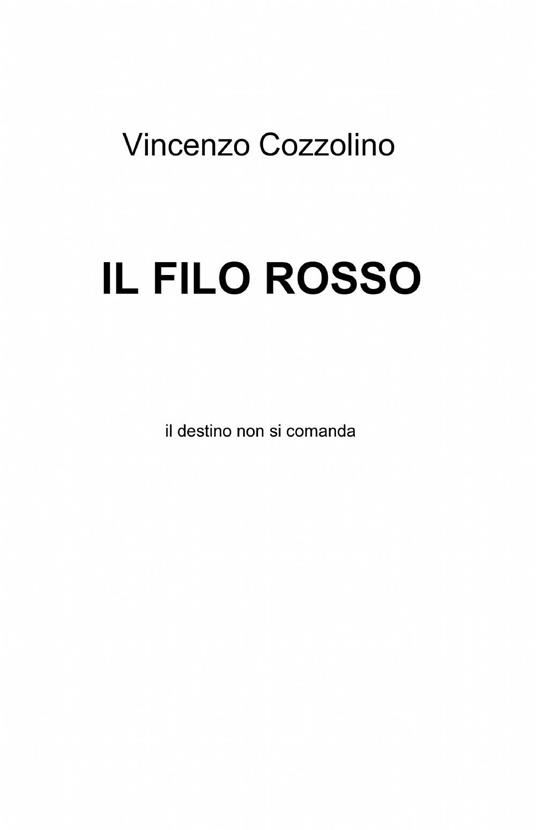 Il filo rosso - Vincenzo Cozzolino - copertina