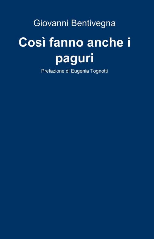 Così fanno anche i paguri - Giovanni Bentivegna - copertina