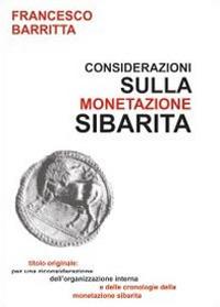 Considerazioni sulla monetazione sibarita - Francesco Barritta - copertina