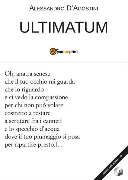 Ultimatum - Alessandro D'Agostini - copertina