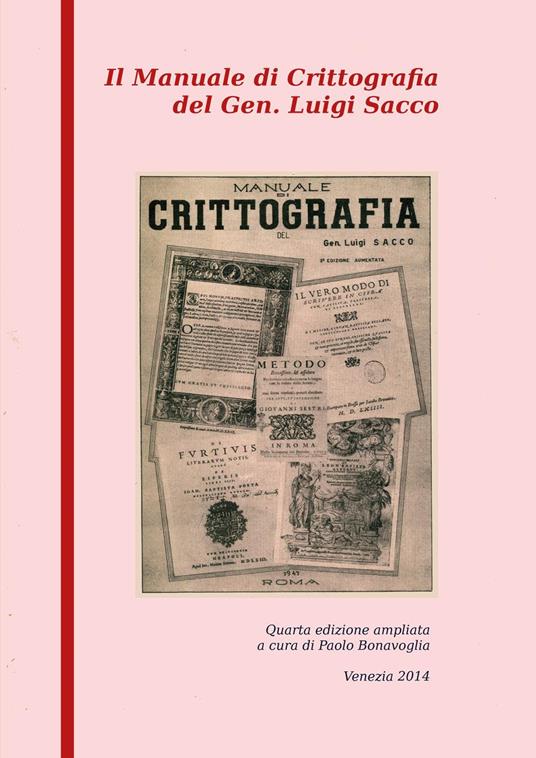 Manuale di crittografia - Paolo Bonavoglia - copertina