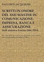 Scritto in onore del XXII master in comunicazione, impresa, banca e comunicazione