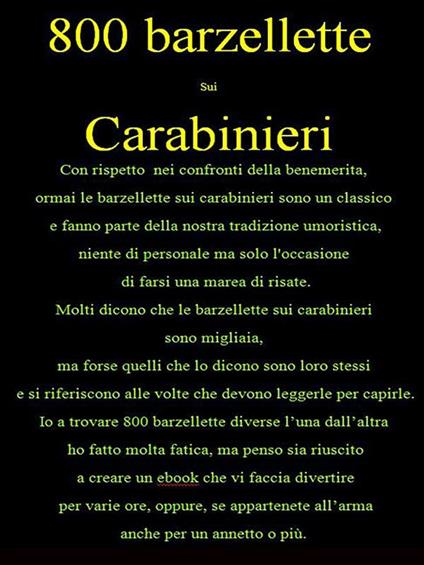 Barzellette sui carabinieri - Maurizio Olivieri - ebook