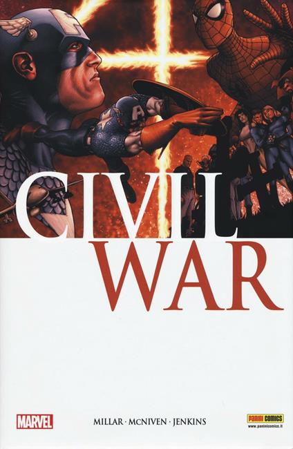 Civil war. Marvel Omnibus. Vol. 1 - Mark Millar,Steve McNiven - copertina