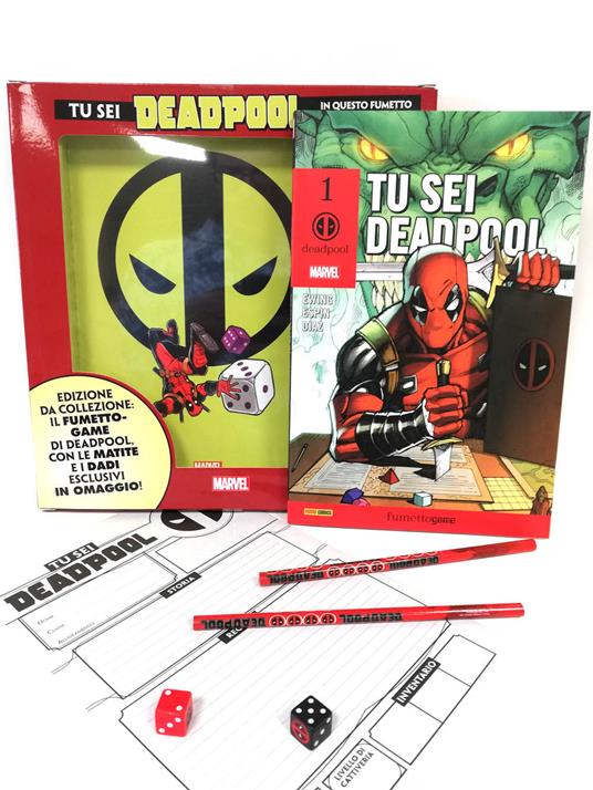 Tu sei Deadpool. Il fumettogame! Con gadget - Al Ewing - copertina