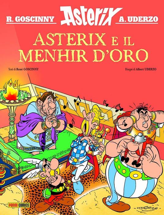 Asterix e il menhir d'oro - René Goscinny,Albert Uderzo - copertina