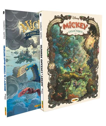 Mickey e l'oceano perduto-Mickey e la terra degli antichi. L'arte di Silvio Camboni - Denis-Pierre Filippi - copertina