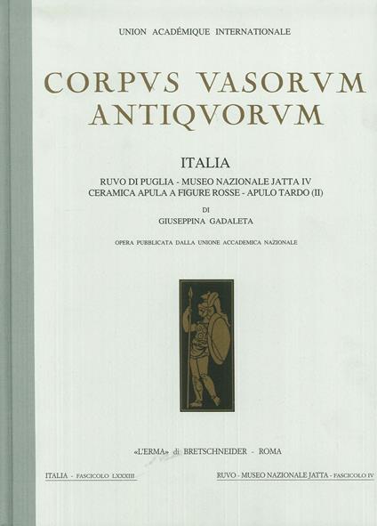 Corpus vasorum antiquorum. Italia. Vol. 83: Ruvo di Puglia - Giuseppina Gadaleta - copertina