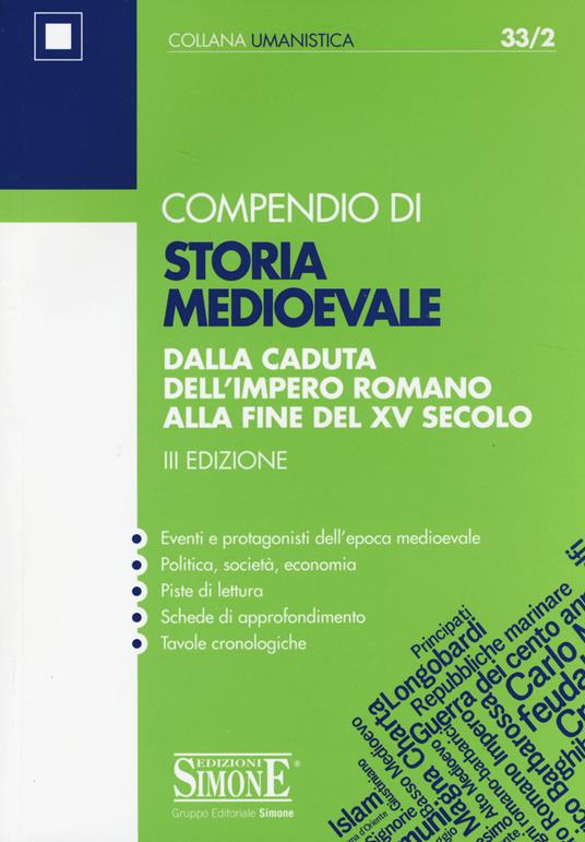 Compendio di storia medioevale - copertina