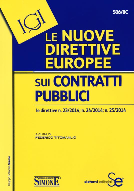 Le nuove direttive europee sui contratti pubblici - copertina