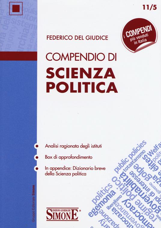 Compendio di scienza politica - Federico Del Giudice - copertina