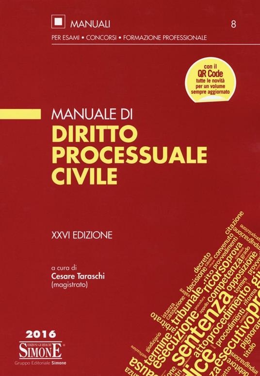 Manuale di diritto processuale civile - copertina